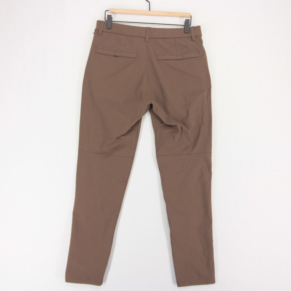 Lululemon Commission Pants Mens 31 Brown Warpstreme Slim Fit ABC Chinos - Picture 3 of 11